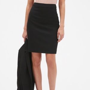 H&M midi black pencil skirt